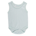 Pale Blue Self Stripe Singlet Suits - 2 Pack