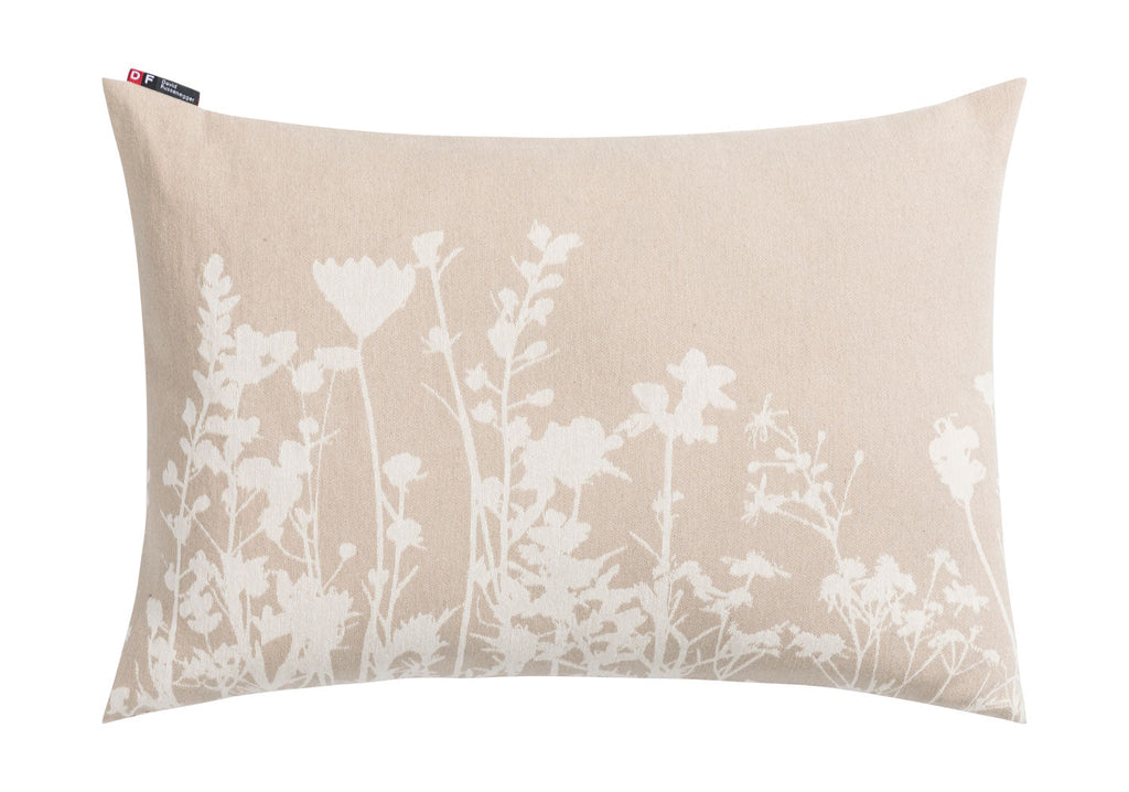 Beige Floral Silhouettes Porto Cushion 40 x 60 cm