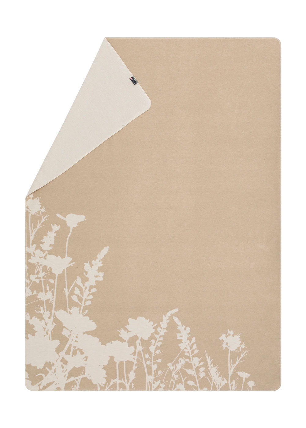 Beige Floral Silhouettes Silvretta Throw