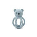 Dusty Blue Bear Silicone Teether and Rattle