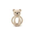 Cream Bear Silicone Teether and Rattle