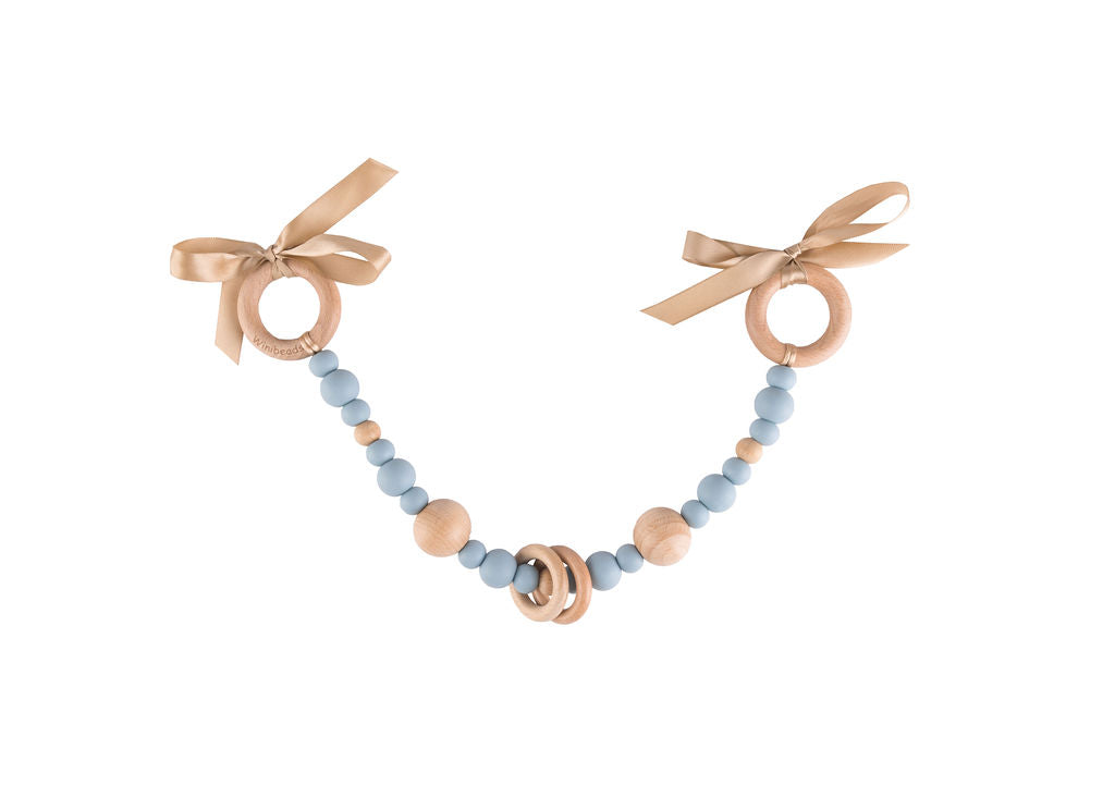 Dusty Blue Harlow Pram Garland