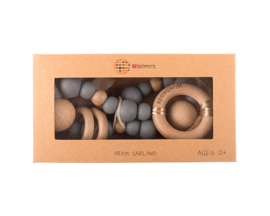 Grey Harlow Pram Garland