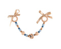 Dusty Blue, Midnight & latte Harlow Pram Garland
