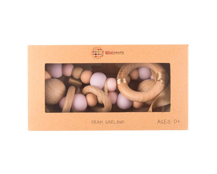 Lilac, Pink & Peach Harlow Pram Garland