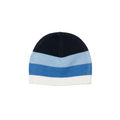 Blue Triple Stripe Knitted Beanie