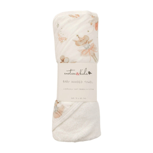 Ballerina Mouse Baby Hooded Towel