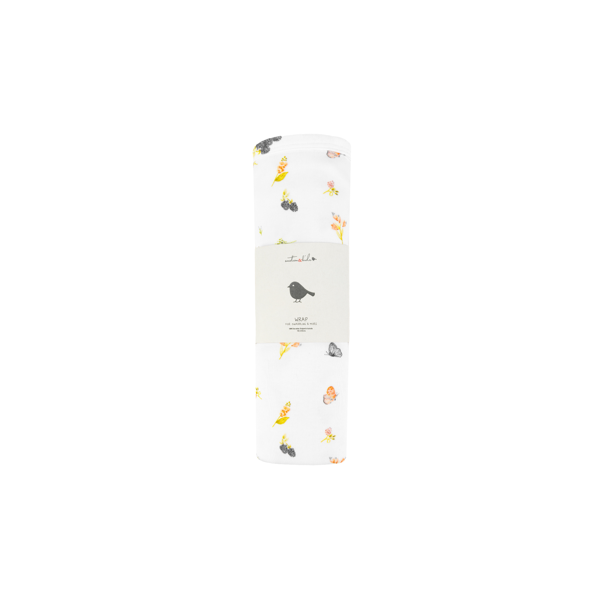 Berries & Butterflies Organic Cotton Wrap