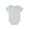 Pale Blue Self Stripe Bodysuit