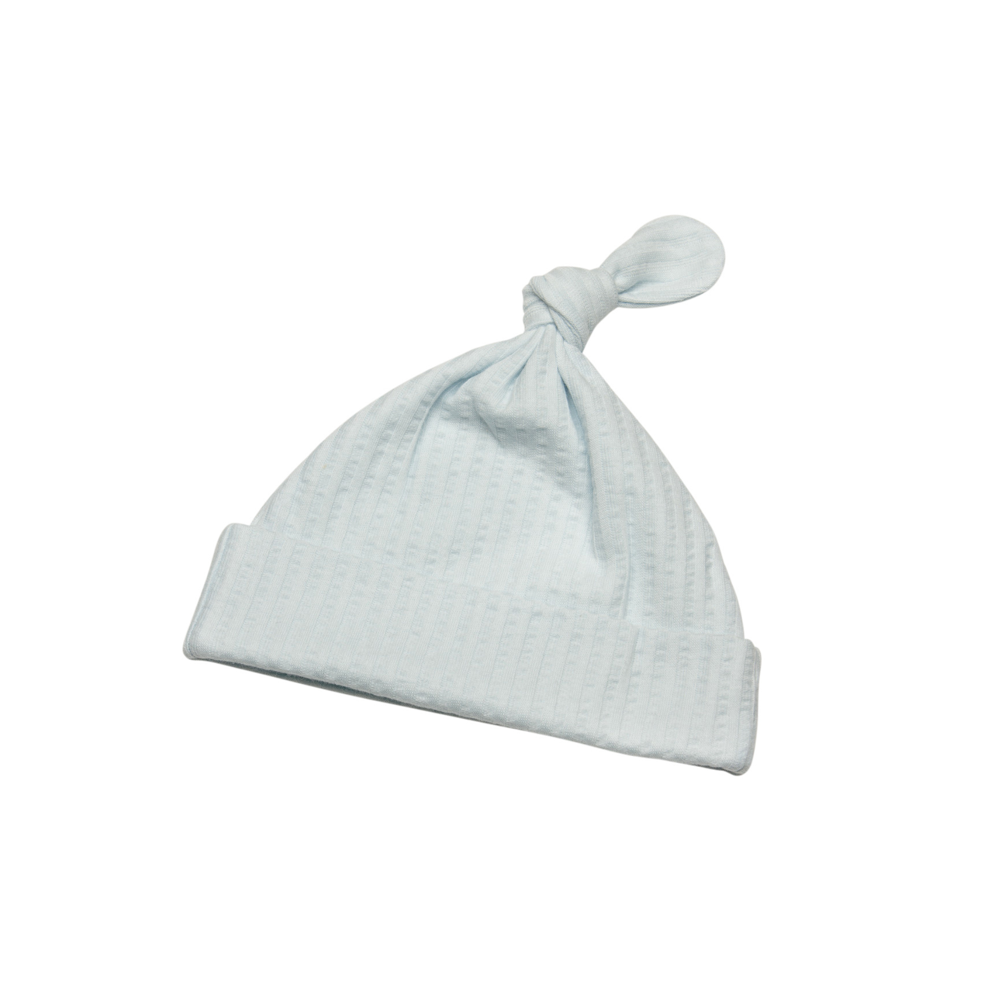 Pale Blue Self Stripe Beanie
