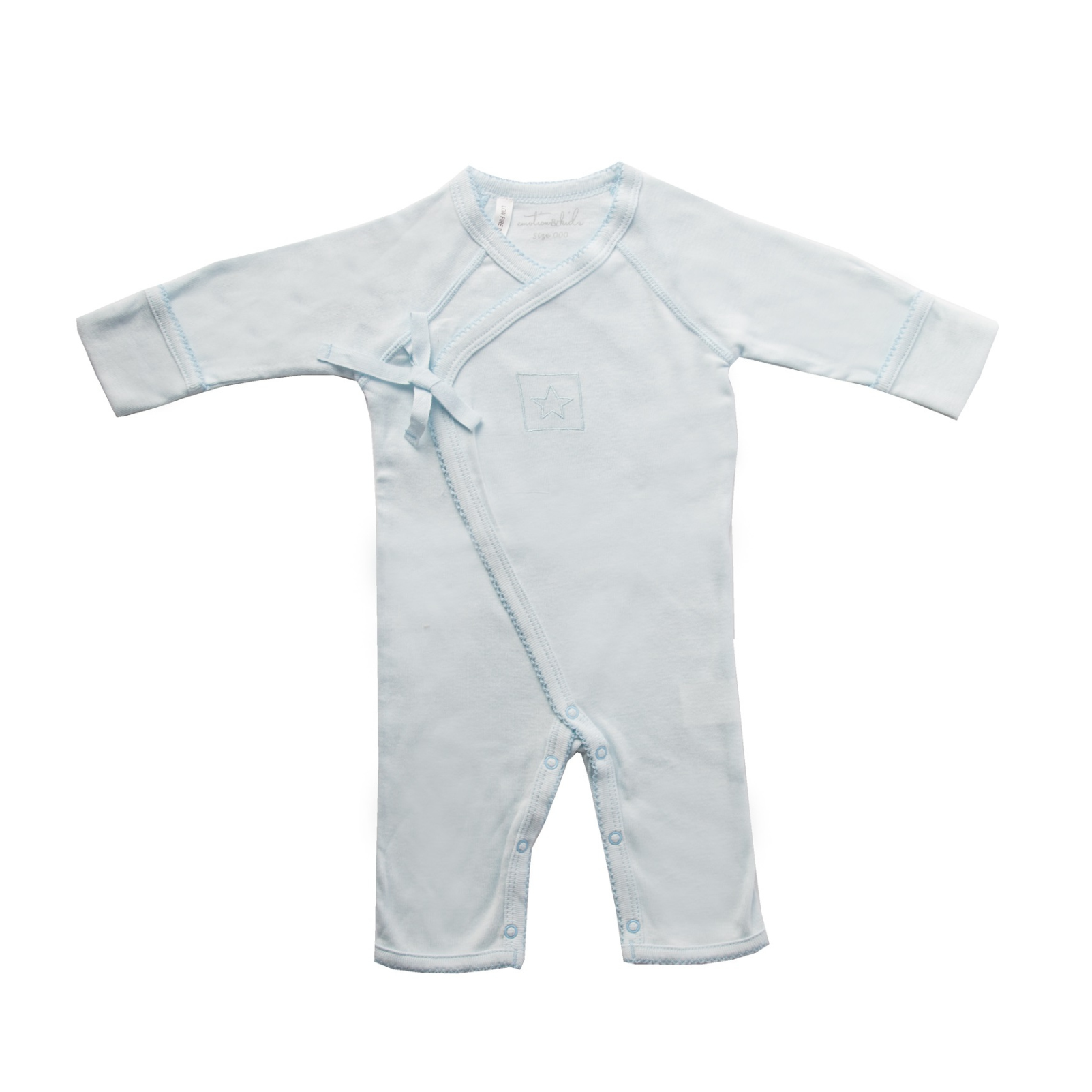 Pale Blue Crossover Romper