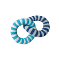 Blue & Navy Crochet Rattle Rings