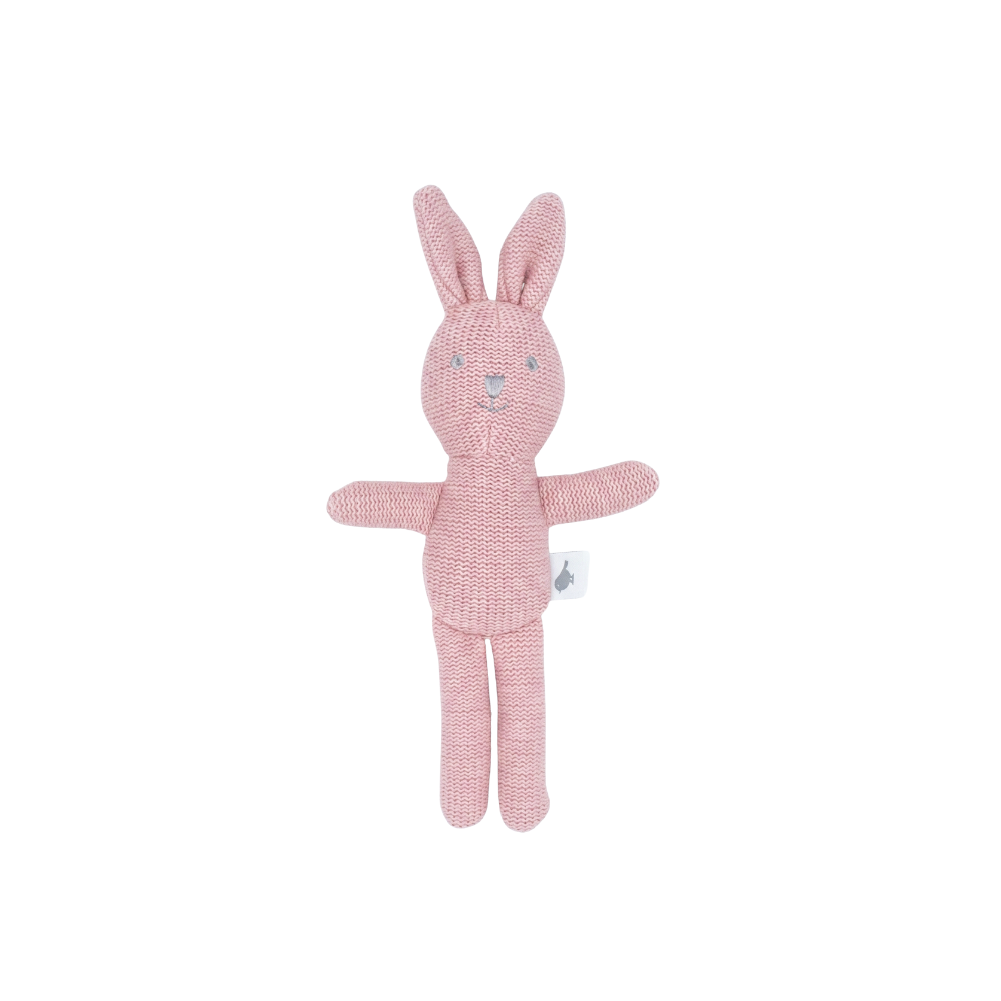 Blush Knitted Bunny Rattle