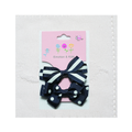 Navy Stripe & Spot Large Bow Hair Clips | 2 Pack