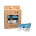 Blue & White Pram Clips - 2 Pack