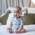 Retro Camping Organic Cotton Short Sleeve Bodysuit