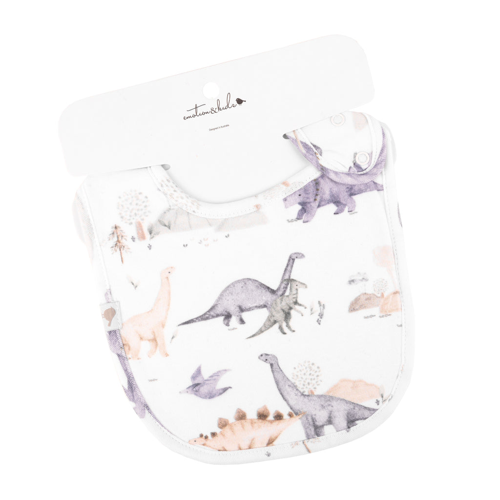 Dinosaurs Adventure Organic Cotton Bib