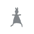 Grey Bunny Knitted Comforter
