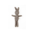 Grey Knitted Bunny Rattle