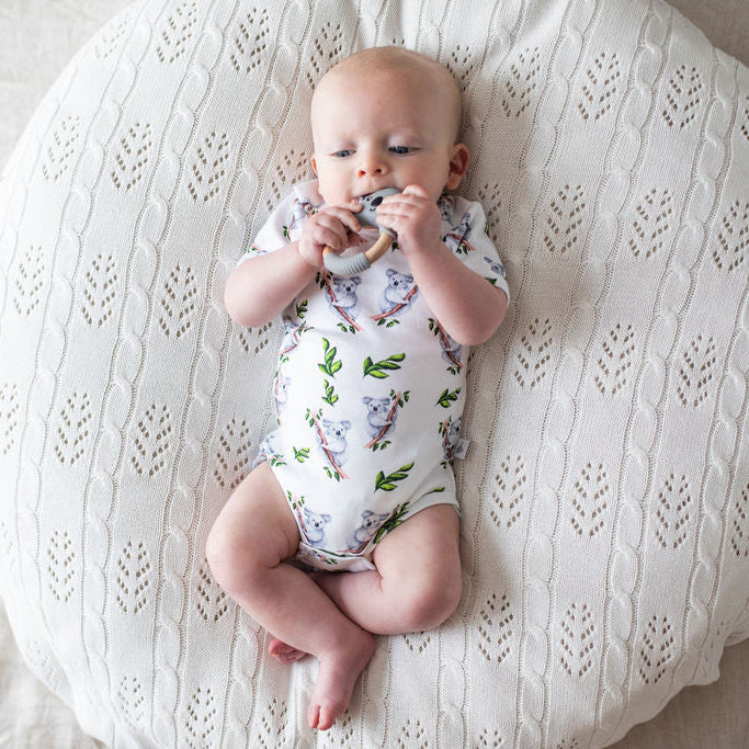 Koala Organic Cotton Short Sleeve Bodysuit