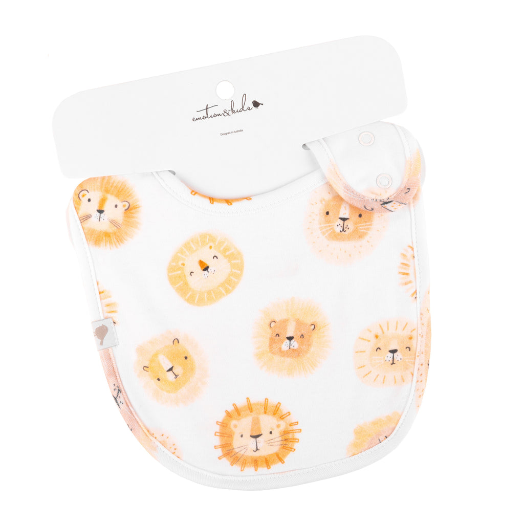 Lions Organic Cotton Bib