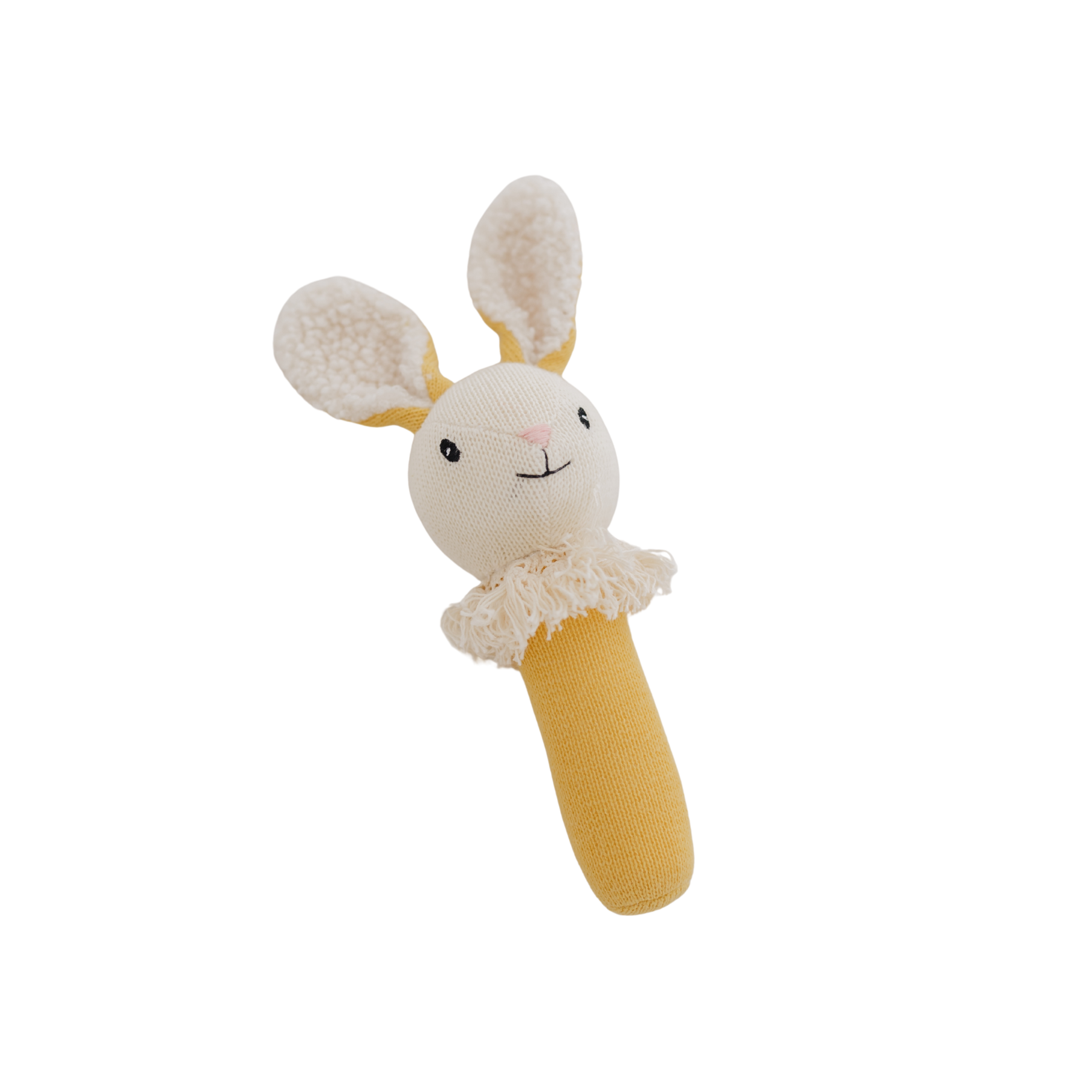 Mustard Nibbles Bunny Knitted Rattle