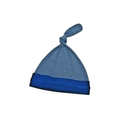 Navy Fine Stripe Beanie with Navy Rim