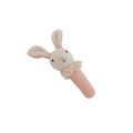 Pink Nibbles Bunny Knitted Rattle