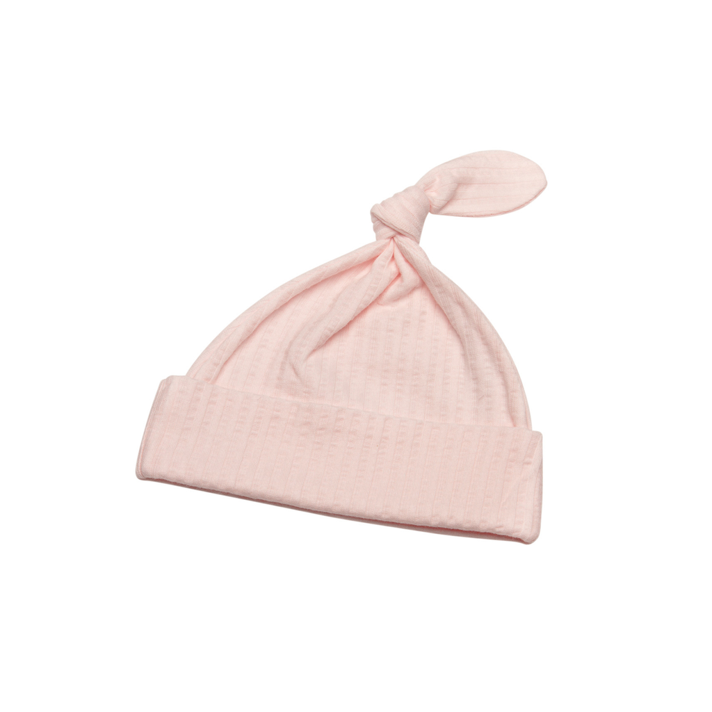 Pink Self Stripe Beanie