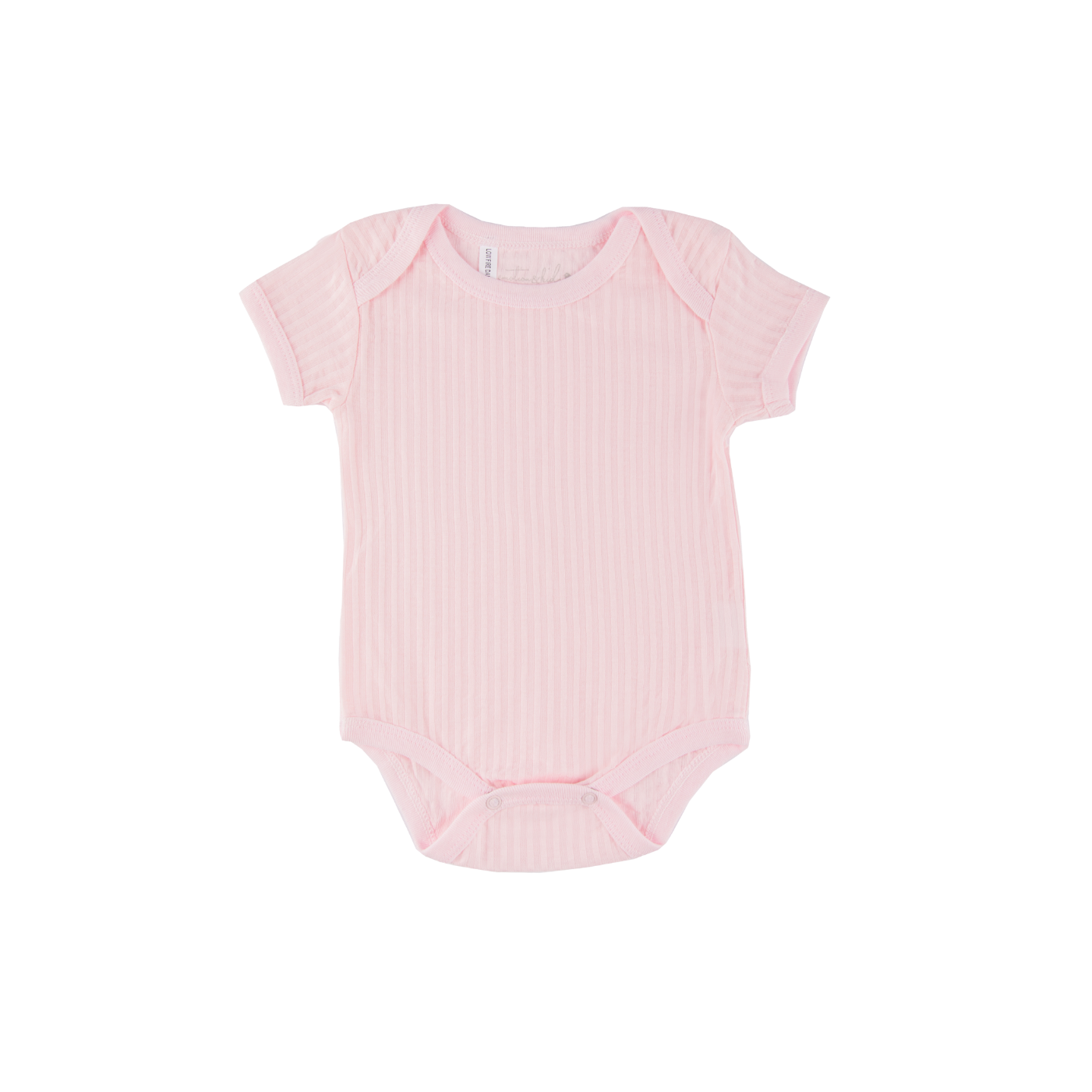 Pink Self Stripe Bodysuit