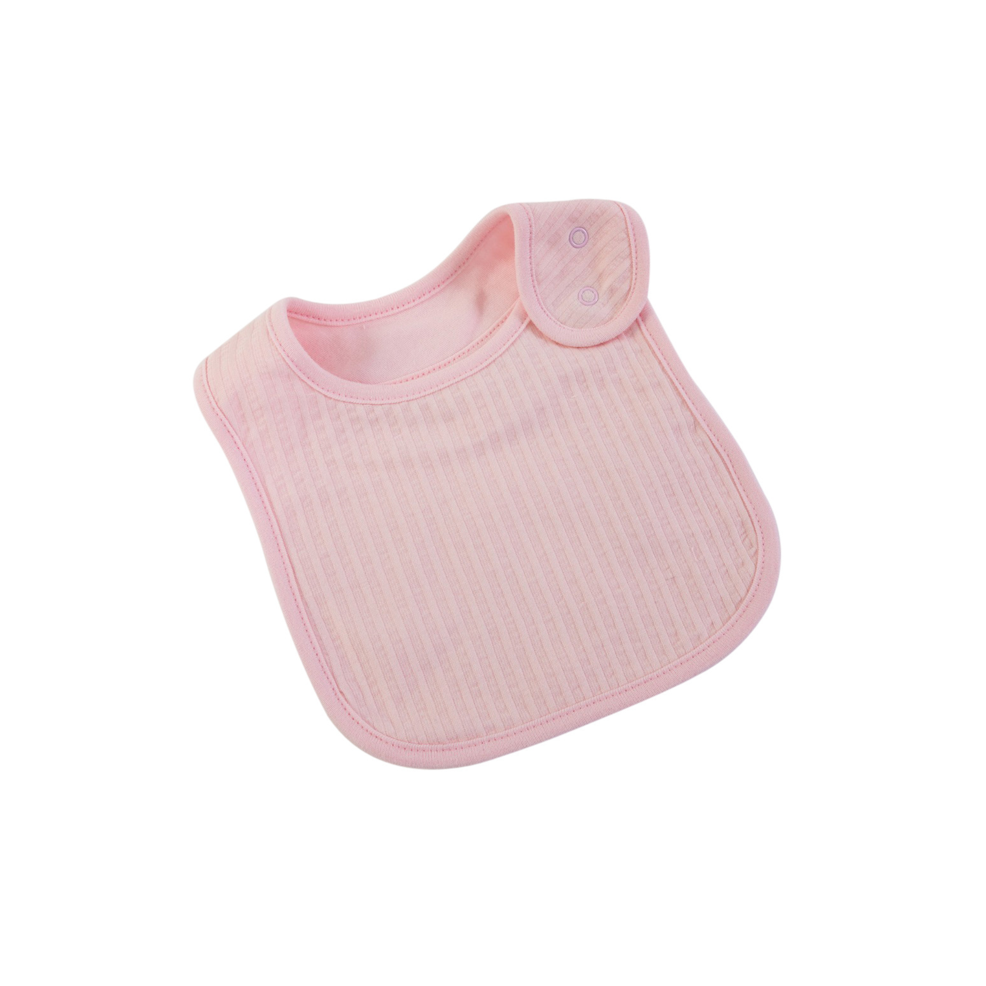 Pink Self Stripe Bib