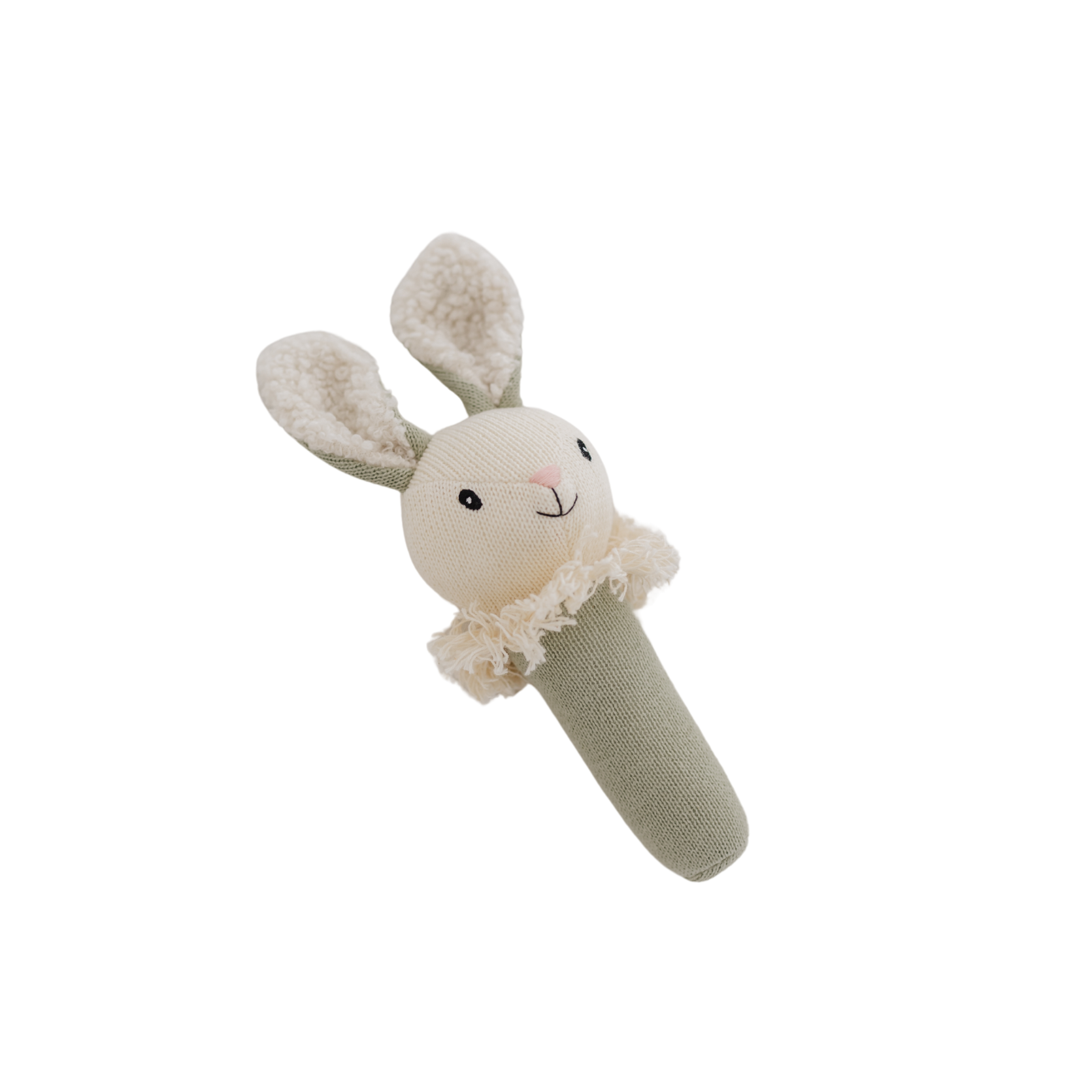 Sage Nibbles Bunny Knitted Rattle
