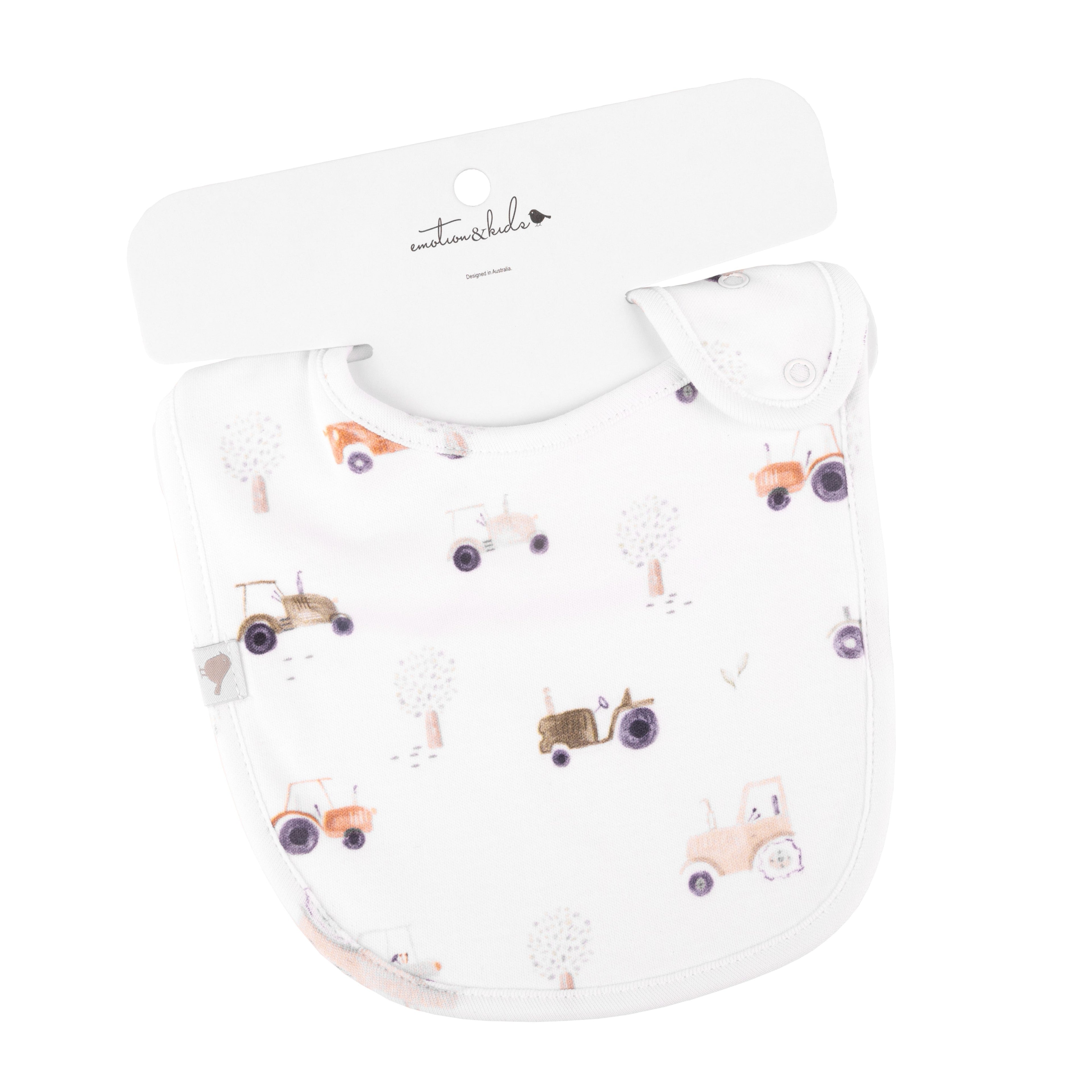 Tractor Organic Cotton Bib
